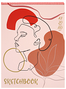 Скетчбук "Женский силуэт" 28х36см