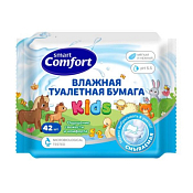 "Comfort Smart" Влажная туалетная бумага с экстрактом ромашки 42шт.