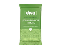 "Diva" Влажные салфетки для интимной гигиены с экстрактом ромашки 20шт.