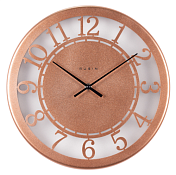 Часы настенные "Классика.Матовое стекло" 32см, цв.медный