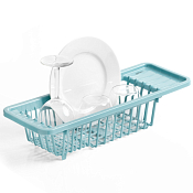 "RAYEN" Сушилка для посуды 45,5x16,3x10см, цв.голубой