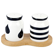 Набор для специй "Bianco&Nero" 2пр. 12,5х6,5х7см