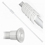 "ZALEL" Карниз для штор "Prima Vanna" 120-210см, цв.белый