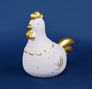 Фигурка "Курица-модница" 11х7см, цв.розовый