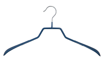 "Офис" Вешалка металл. с антискользящим покрытием, 41см, цв.темно-синий