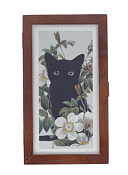 Ключница "Черный кот" 16х5х28см