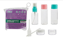 Набор дорожных флаконов "Easy travel" 6пр. 10мл, 20мл, 40мл