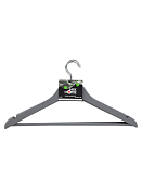 Н-р вешалок деревянные 3шт, 45х23см, цв.серый