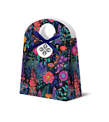 Пакет-коробка "Неоновые цветы" 10х14х5см