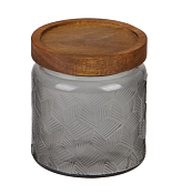 "AMARETTO" Банка для хранения дерев. крышка 500мл, h=12см