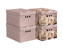 "VALIANT" TRAVELLING PARIS Набор коробов 4шт, 25х33х18,5см