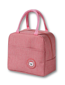 Термосумка "Delicious lunch" 21х23х13см, цв.розовый