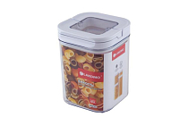 Емкость для сыпучих продуктов с ручкой 1,1л квад