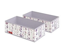 "VALIANT" HERBARIUM LAVENDER Набор органайзеров для белья 2шт. без крышки 32х16х10см HL-S2