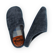 "Forio" Тапочки мужские "Темно-синие.Клетка" размер 44