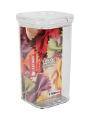 "Prime" Емкость для сыпучих продуктов 1,7л квад