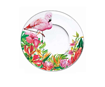 Тарелка "Фламинго в тропиках" 19,5см