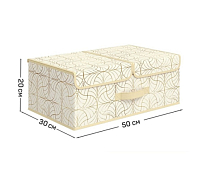 "VALIANT" LINE SUN Короб стеллажный с крышкой на магните, 2 секции 50х30х20см