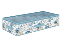 "VALIANT" SHABBY CHIC Кофр для хранения обуви, 4 секции 70х35х15см