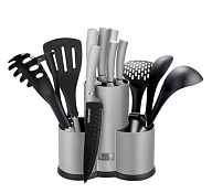 Набор ножей и кухонных аксессуаров на подставке 12пр.