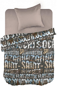 "Wenge" Комплект постельного белья "Cities" 1,5сп, 70х70см, перкаль