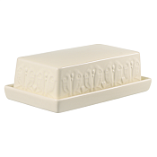 "Liberty Jones" Масленка "Birds of Paradise" 18х10х5,7см, цв.кремовый