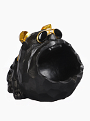 Подставка для мелочей "Мопс в очках" цв.черный