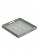 Поднос с ручками "Scandy" 35х35см цв.серый