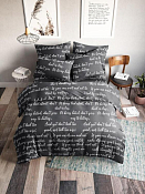 "Веселина" Комплект постельного белья "Леттеринг" семейный, 70х70см, бязь