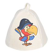 "Hot Pot" Шапка для сауны детская "Попугай"