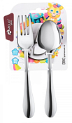 "Apollo" Genio.Dino" Набор детских столовых приборов 2пр.
