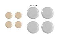 "PRESTO" Накладки для мебели, самоклеящиеся, 4шт, d 44мм