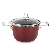 "Copper Core Cookware" Кастрюля 3,7л 20см цв.бордо