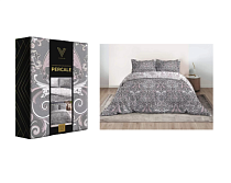 "Viva la Vita" Комплект постельного белья "Ансар" семейный, 50х70см, цв.серый, перкаль