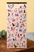 Наклейки "Rainbow cats" 20,5х9,3см