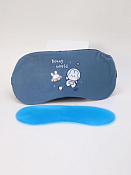 Маска для сна "Bunny world" 20х9см, цв.синий