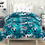 "Браво Кидс" Комплект постельного белья "Футбол" 1,5сп, 70х70см, поплин