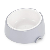 "ALTA" Миска для корма 16х6,5см, цв.серый