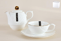 Чайный набор "Снежная Королева": чайная пара 240мл, чайник 340мл