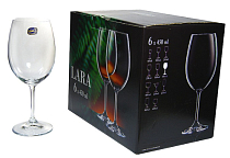 "Лара" Набор бокалов для вина 6шт. 450мл гл.бесцвет.
