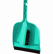 Набор "Disco" щетка-сметка с совком, 8х19,5х29,8см, цв.аквамарин