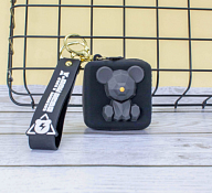 Брелок-кошелек "Take mouse" 2,5х6,5х6см, цв.черный