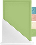 "Vanilla" Набор разделочных досок 4шт. 31х25см, пластик, прямоуг., на подставке