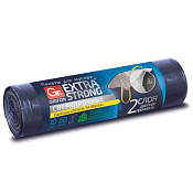 "GRIFON" Мешки для мусора особопроч. двухсл. "EXTRA STRONG" с завязками ПВД 60л, 10шт. 30мкм