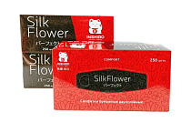 "INSHIRO"SilkFlower" Салфетки бумажные двухслойные "Mega Box" 250шт., цв.синий
