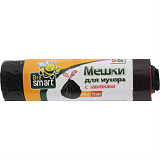 PACLAN Мешки для мусора "BeeSmart" с тесьмой 60л, 15шт.