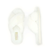 "Forio" Тапочки женские "Меховые белые" размер 37-38