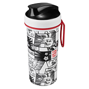 Бутылка для напитков "Смешарики" 400мл цв.белый