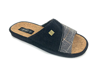 "Forio" Тапочки мужские "Черно-серые" размер 44