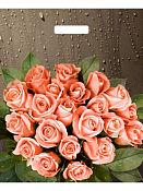 Пакет полиэтиленовый "Розы после дождя" 38х45см